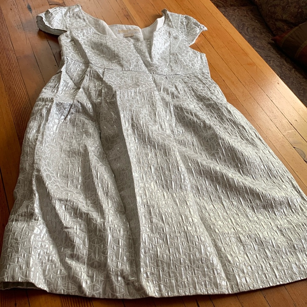Silver patterned, Michael Kors dress